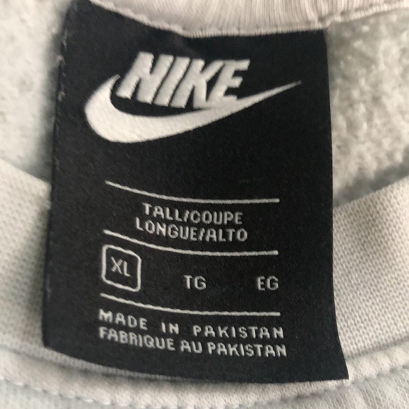 VTG 90’s Nike Mens Sports Just Do It Crew Sweatshirt XL Athletic White Black - Picture 6 of 9